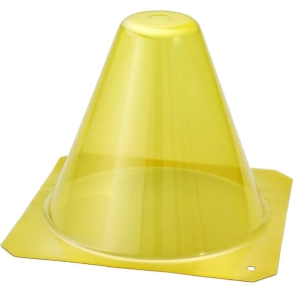 Kunstof PET Plantenhoed - Geel - Set Van 12 Stuks 3 Kunstof PET Plantenhoed - Geel - Set Van 12 Stuks