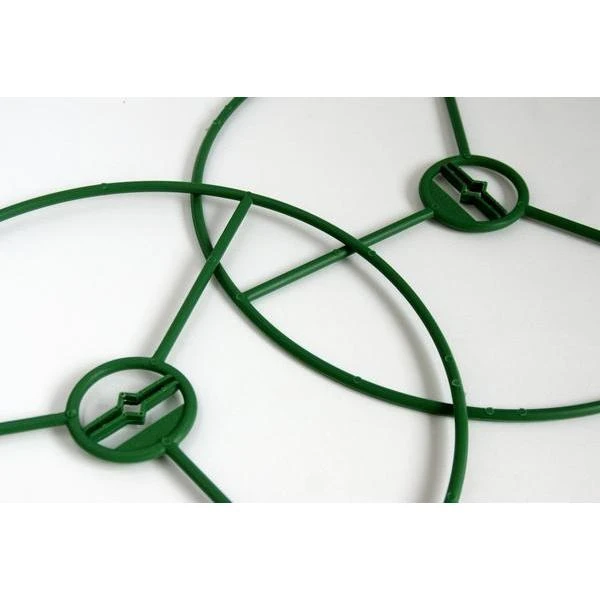 Steunringen Voor Planten Ø 30 Cm - Kunststof - Set Van 2 Stuks 5 Steunringen Voor Planten Ø 30 Cm - Kunststof - Set Van 2 Stuks - Afbeelding 3